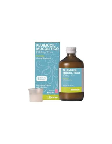 FLUIMUCIL MUCOLITICO SCIROPPO 600MG 15ML