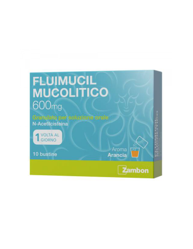 Fluimucil mucolitico 10 bustine 600mg