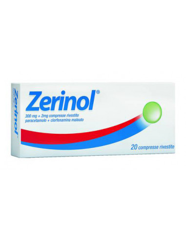 Zerinol 20 compresse rivestite 300mg + 2mg