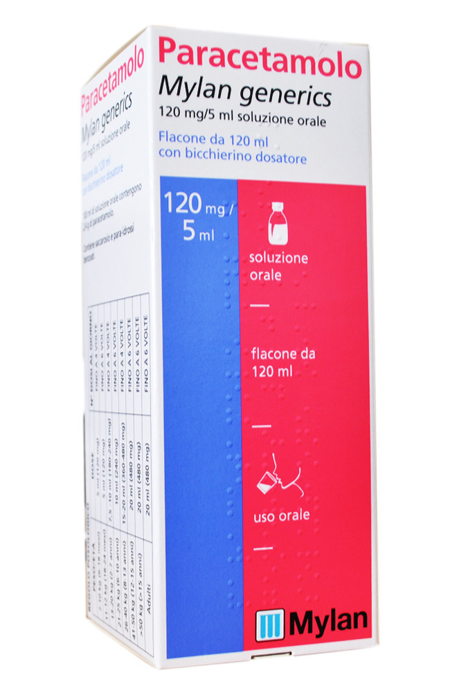Paracetamolo mylan generics 120mg/5ml 120ml