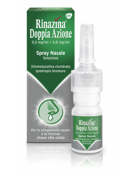 Rinazina doppia az*10ml5mg piu 6mg