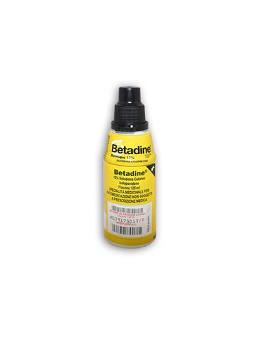 BETADINE SOLUZIONE CUTANEA PULIZIA CUTE 125ML 10%