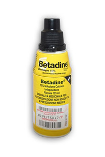 Betadine soluzione cutanea pulizia cute 125ml 10%