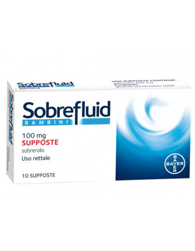 Sobrefluid bambini 10 supposte 100mg