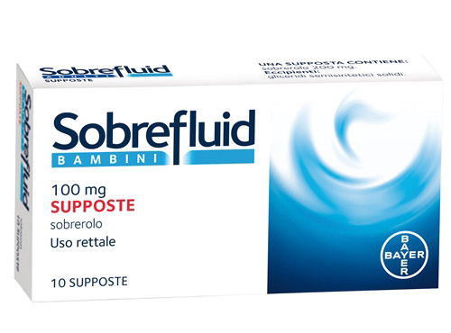 Sobrefluid bambini 10 supposte 100mg