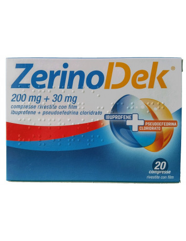 ZERINOACTIV*20CPR 200MG piu 30MG