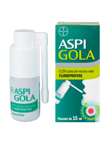 Aspi gola*os spray 15ml 0,25%