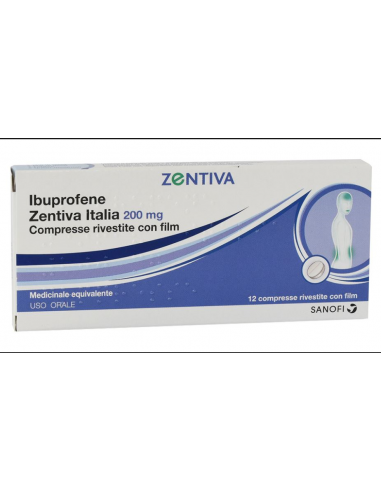 Ibuprofene zent it*12cpr 200mg