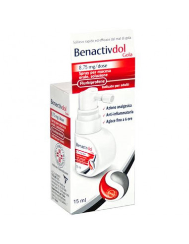 Benactivdol gola spray 15ml 8,75mg