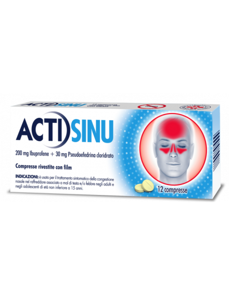 Actisinu*12cpr 200mg piu 30mg