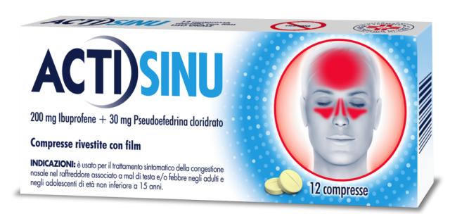 Actisinu*12cpr 200mg piu 30mg
