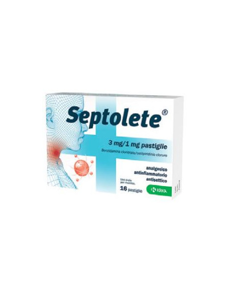 Septolete*16past 3mg piu 1mg eucal