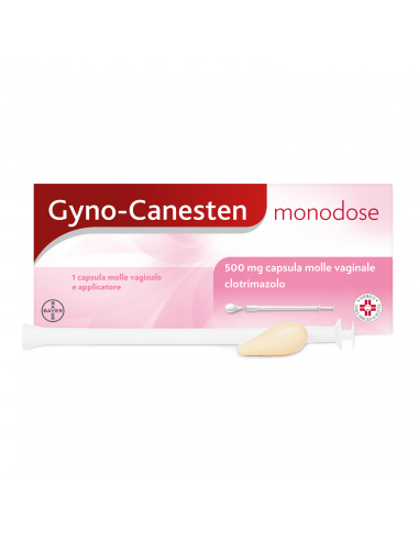 Gyno-canesten monodose con clotrimazolo per il trattamento di infezioni fungine 1 capsula vaginale 500mg