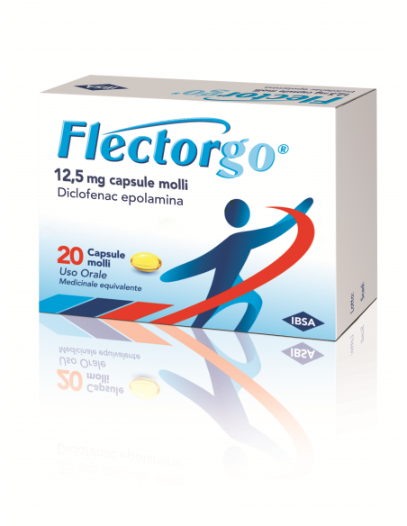 Flectorgo 20 capsule molli diclofenac da 12,5mg
