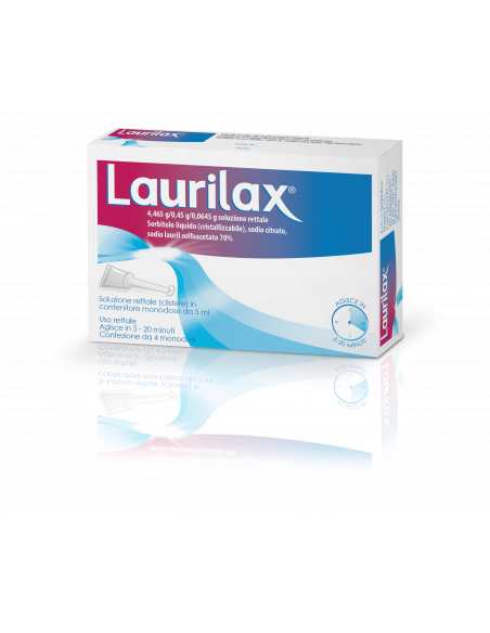 Laurilax*rett sol 4 flaconcini mono 5ml