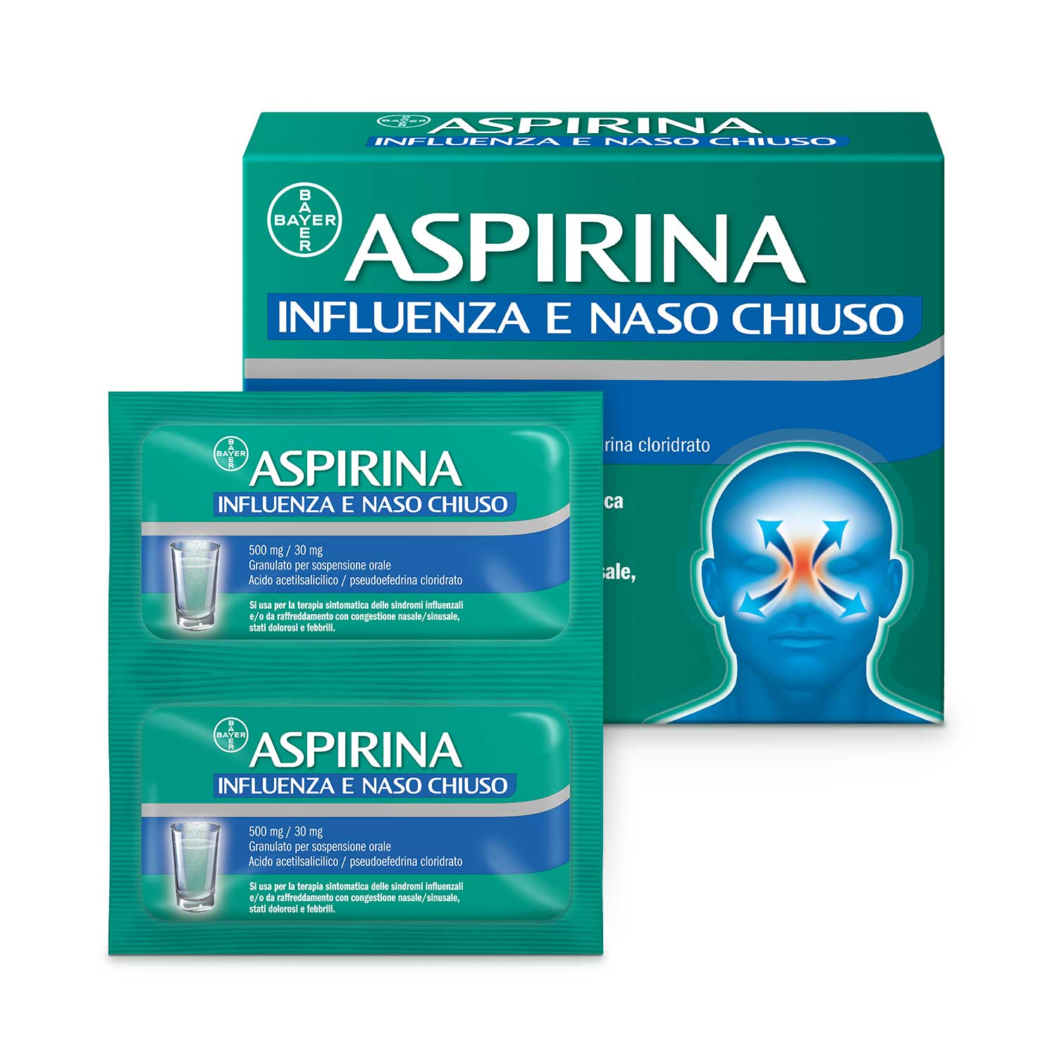 Image of Aspirina influenza e naso c*10 cod085