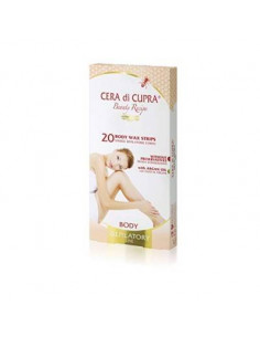 Cera di Cupra Strisce Depilatorie 20 pezzi
