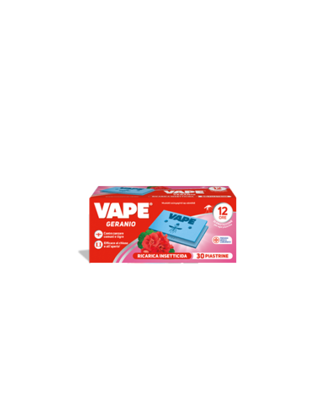 Vape ricarica piastrine 30 pezzi geranio