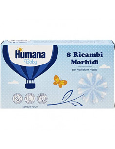 Humana baby 8 ricambi morbidi per aspiratore nasale