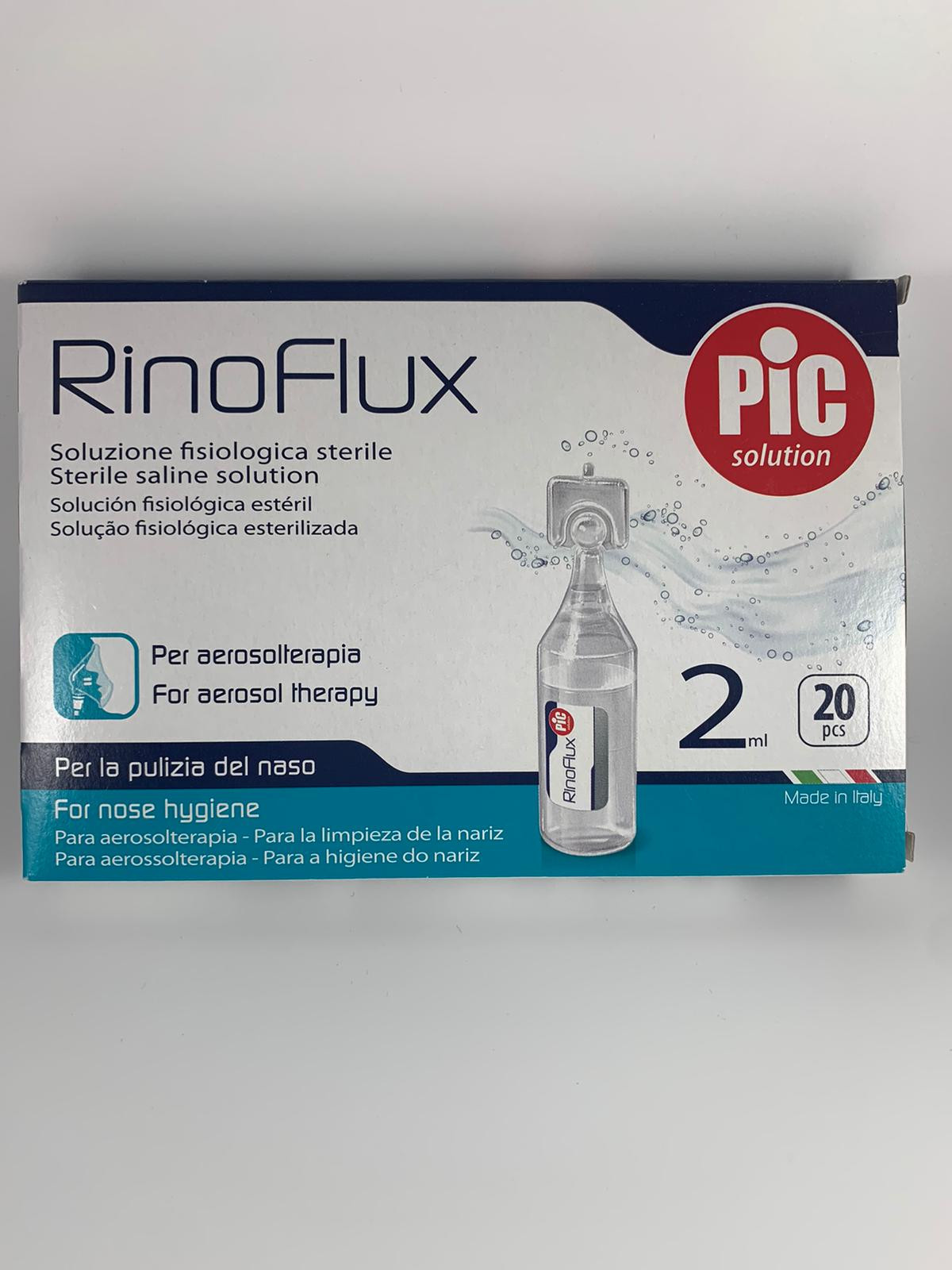 Rinoflux Soluzione Fisiologica 2ml 20 Pezzi