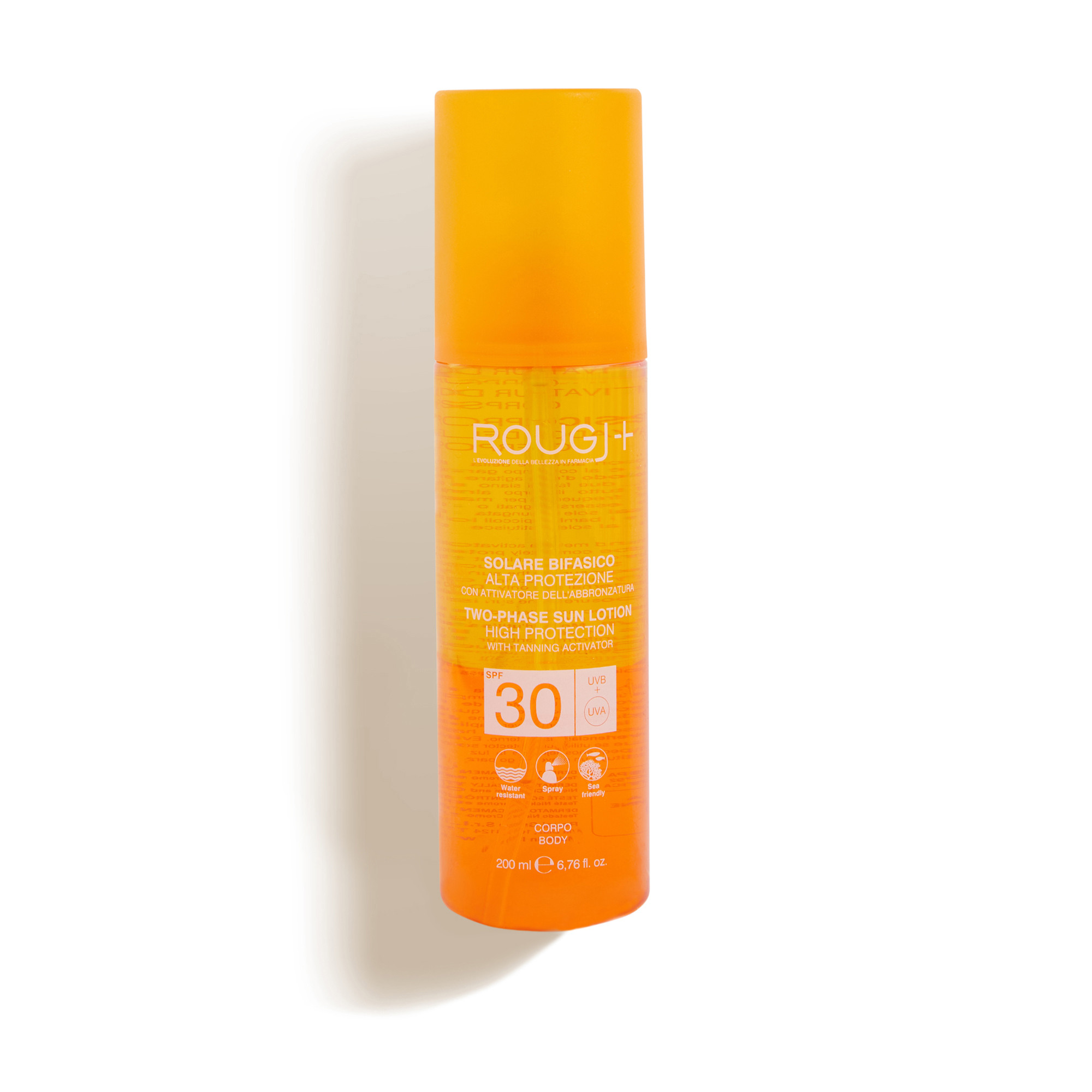 Rougj solare bifasico spf30 con attivatore dell'abbronzatura 200ml