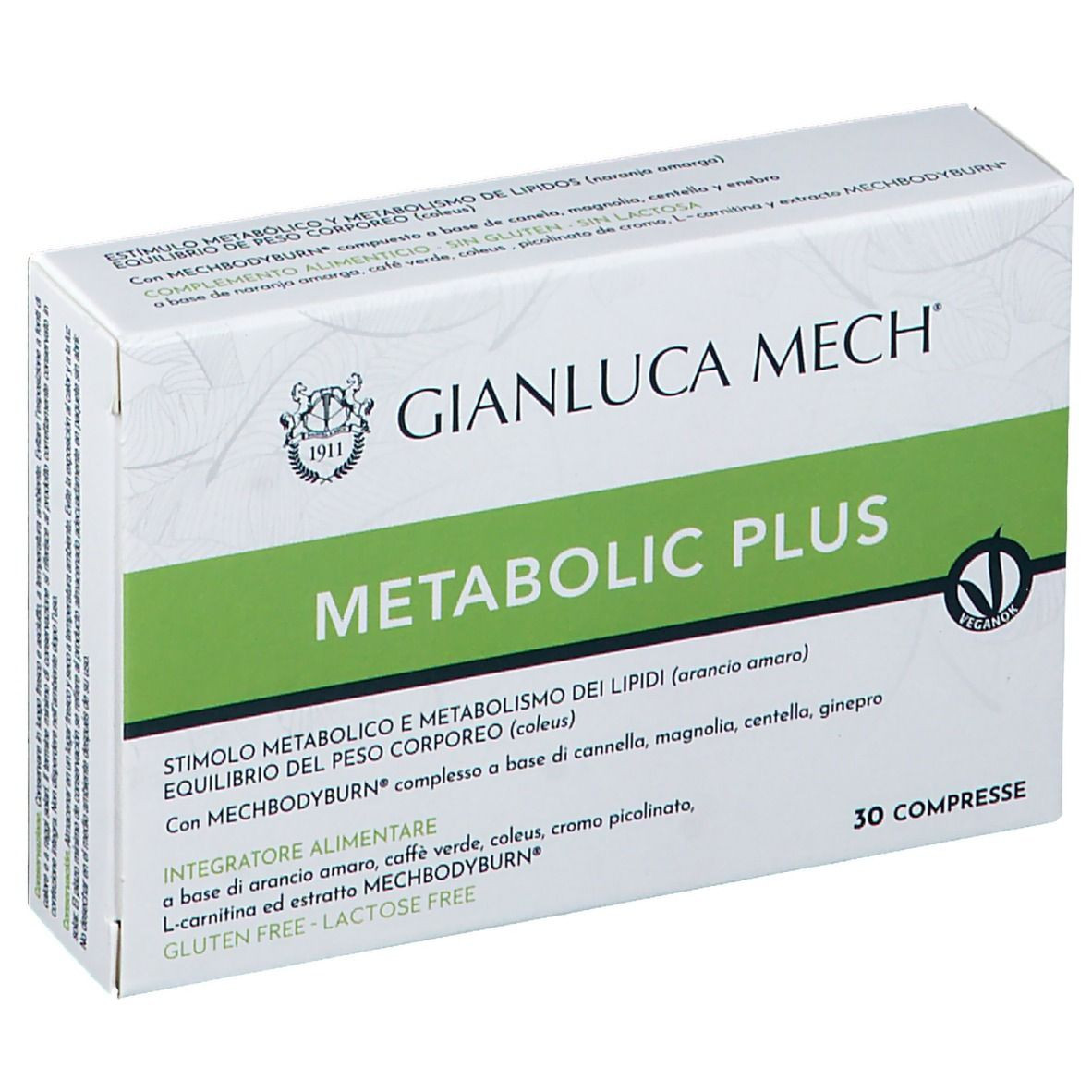 Image of Gianluca mech tisanoreica metabolic plus 30cpr cod085