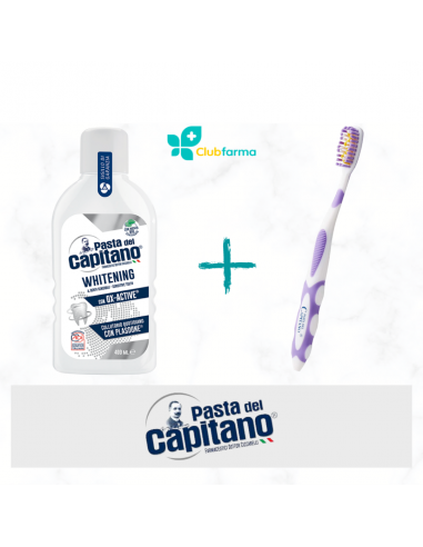 PASTA DEL CAPITANO COLLUTORIO 400 ml + SPAZZOLINO WHITENING