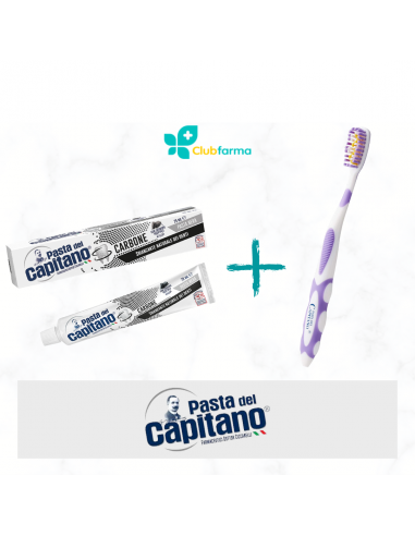 PASTA DEL CAPITANO DENTRIFRICIO + SPAZZOLINO WHITENING