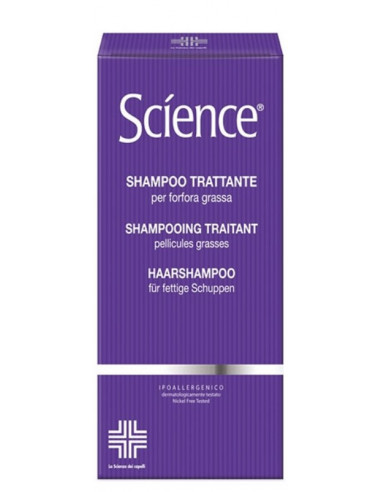 Science shampoo trattamento forfora grassa 200ml
