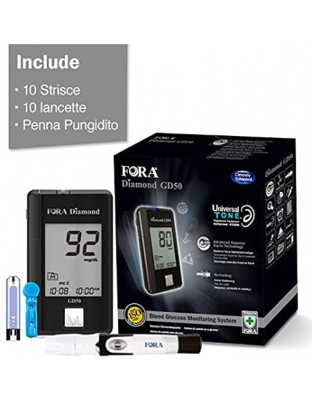 Meter fora diamond gd50 glucometro