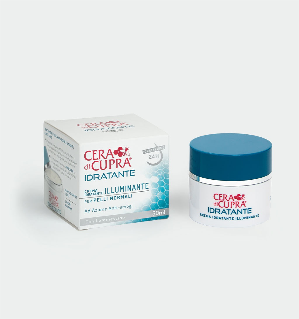 Image of Cera di cupra crema idratante illuminante pelli normali 50ml cod085