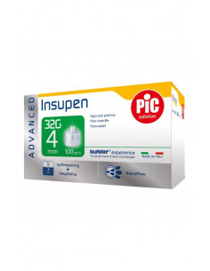 Pic insupen advanced ago per penna da insulina gauge 32x4mm 100 pezzi