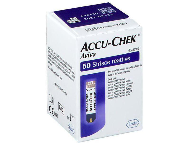 Roche accu-chek aviva 50 strisce reattive