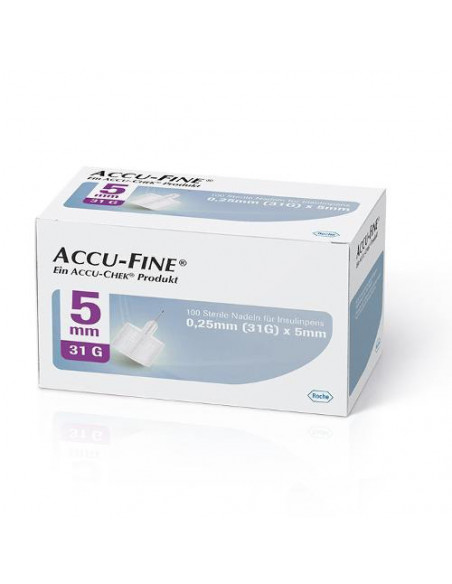 Roche accu-fine ago penna per insulina gauge 31x5mm 100 pezzi
