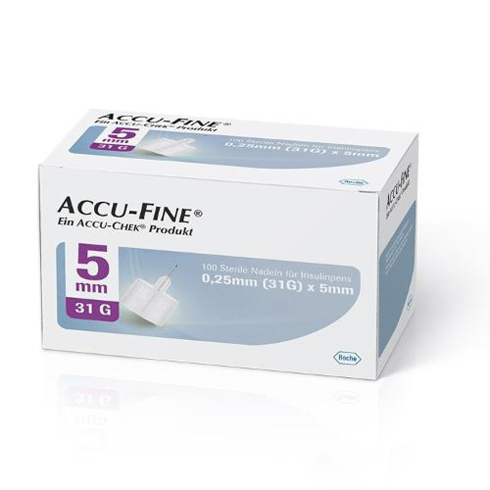 Roche accu-fine ago penna per insulina gauge 31x5mm 100 pezzi