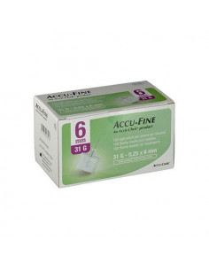 Roche accu-fine ago penna per insulina gauge31x6mm 100 pezzi
