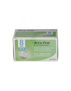 Roche accu-fine ago penna per insulina gauge31x8mm 100 pezzi
