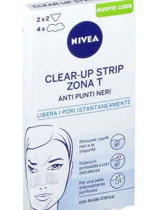 Nivea viso clear-up strip zona t cerotto naso-fronte-mento