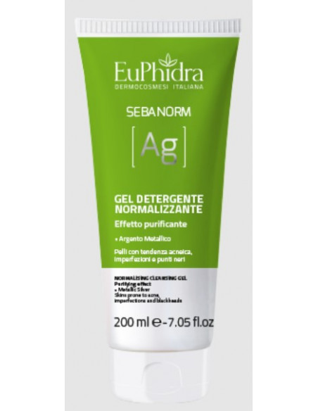 Euphidra gel detergente normalizzante pelli miste 200ml