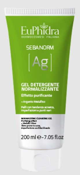 Euphidra gel detergente normalizzante pelli miste 200ml