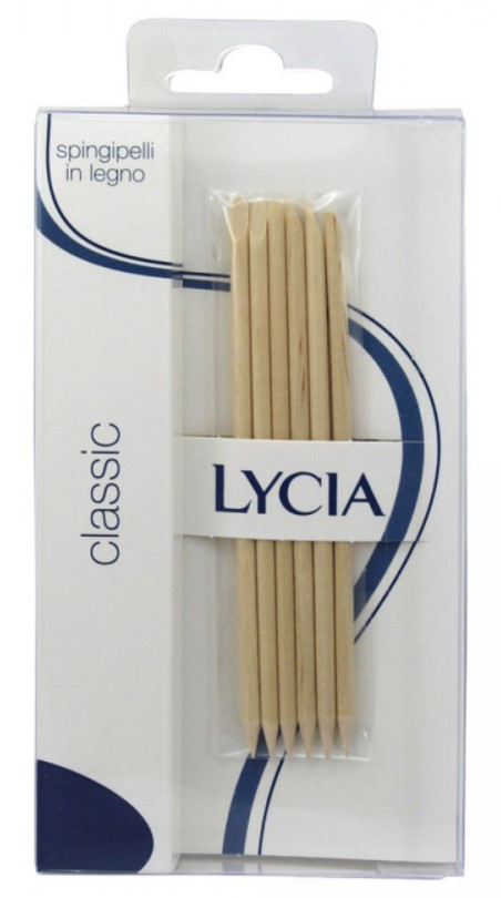 Lycia bastoncini spingipelli in legno 6 pezzi