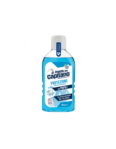 Pasta del capitano collutorio protezione gengive con propoli gusto menta 400ml
