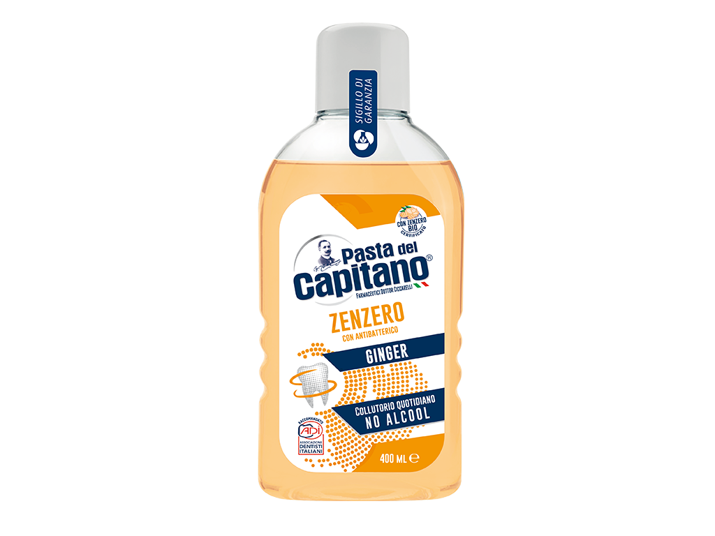 Image of Pasta del capitano collutorio antibatterico gusto zenzero 400ml cod085