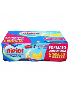 Nipiol omogeneizzato banana 6vasettix80g