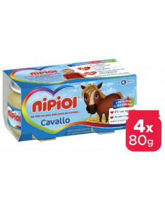 Nipiol omogeneizzato cavallo 4vasettix80g