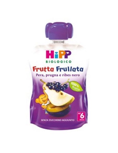 Hipp bio frutta frullata pera prugna ribes nero 90 g