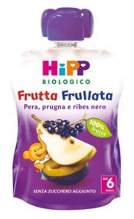 Hipp bio frutta frullata pera prugna ribes nero 90 g