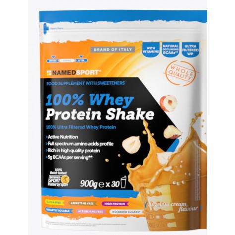 Image of Named sport 100% whey protein shake hazelnut cream 900g cod085