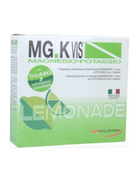 Mgk vis lemonade magnesio potassio integratore 15 bustine
