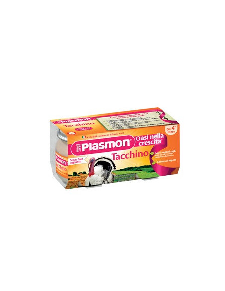 Plasmon omogeneizzato tacchino 80 g x 2 pezzi
